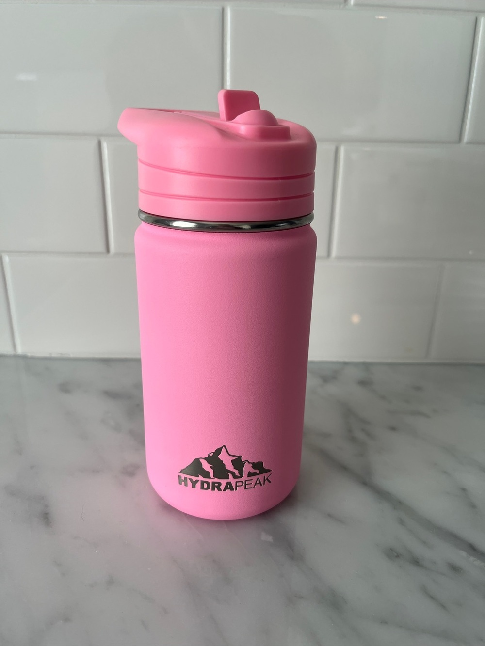 HYDRAPEAK 14oz Mini Bright Pink Water Bottle